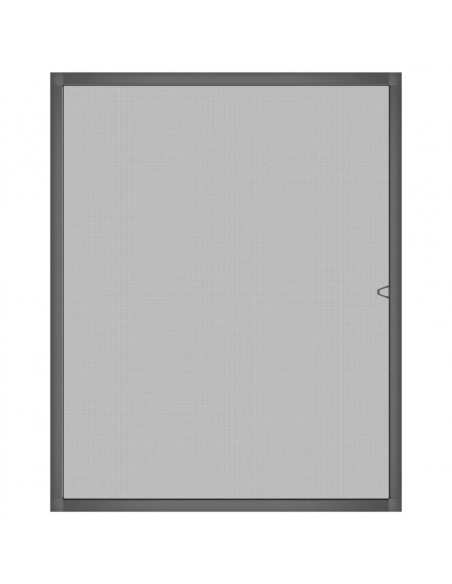 Zanzariera per Finestre Antracite 100x120 cm
