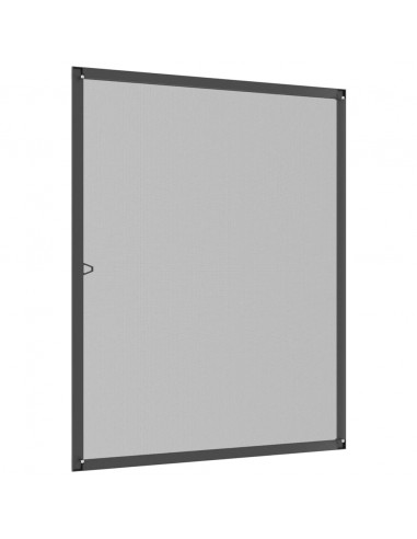 Zanzariera per Finestre Antracite 100x120 cm