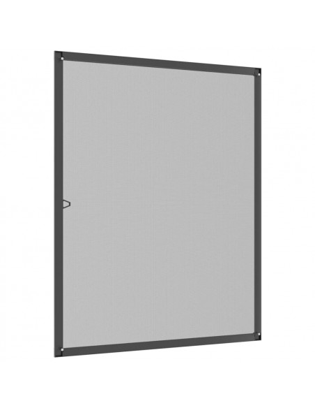 Zanzariera per Finestre Antracite 100x120 cm