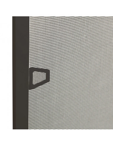 Zanzariera per Finestre Antracite 100x120 cm