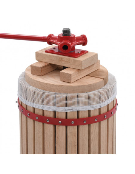 Torchio per Frutta e Vino con Sacco in Tessuto 24 L Rovere