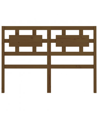 Testiera Letto Miele 205,5x4x100 cm in Legno Massello di Pino