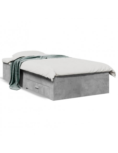 Giroletto Cassetti Grigio Cemento 75x190 cm Legno Multistrato