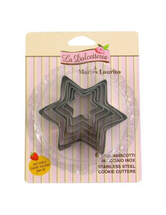 Stampo biscotti Gp & Me 5035 LA DOLCETTERIA Set Stella Misure Assortit