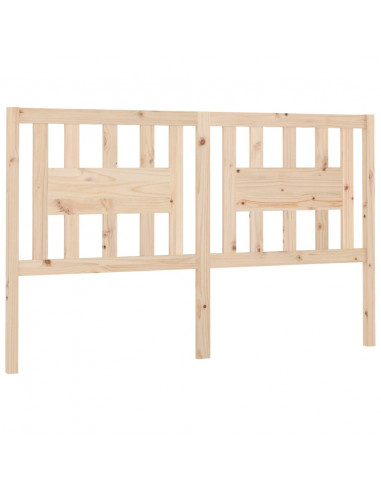 Testiera per Letto 141x4x100 cm in Legno Massello di Pino