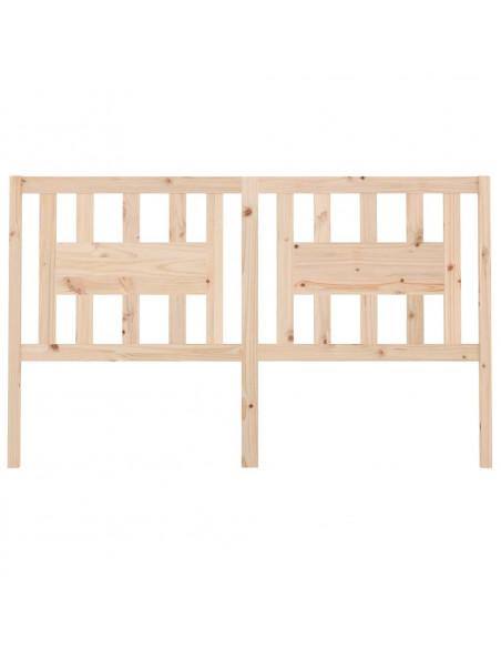 Testiera per Letto 141x4x100 cm in Legno Massello di Pino