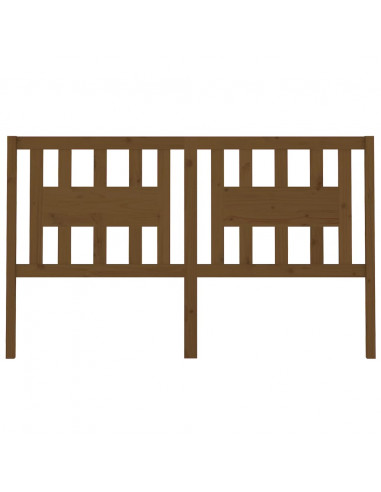 Testiera per Letto Miele 166x4x100 cm in Legno Massello di Pino