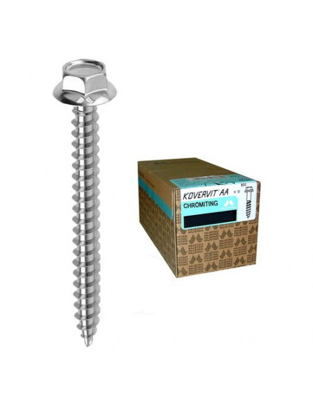 Viti edilizia Mustad KV811B651600C8C KOVERVIT AA Cromato