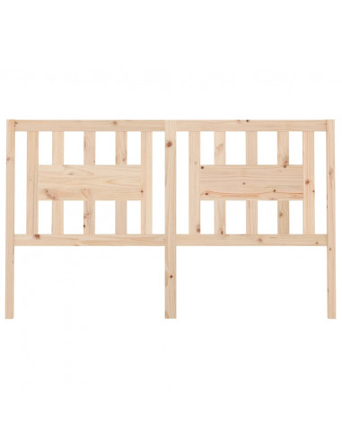 Testiera per Letto 206x4x100 cm in Legno Massello di Pino