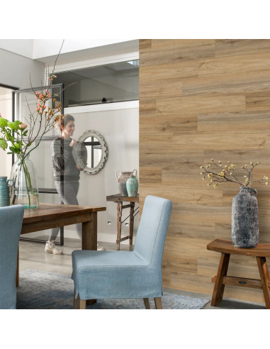 WallArt Pannelli Effetto Legno Rovere Naturale Marrone Latte