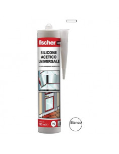 Silicone acetico Fischer 507189 Universale Bianco