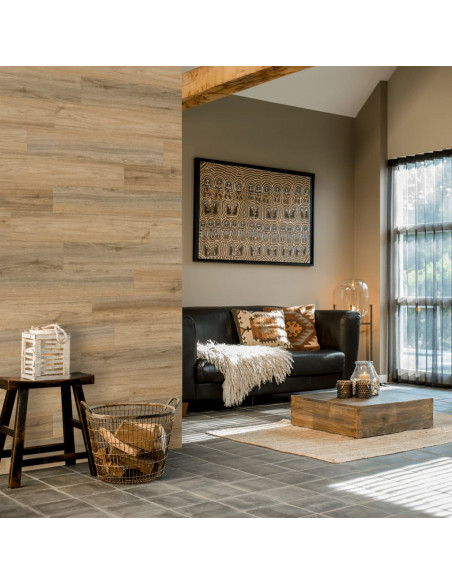 WallArt Pannelli Effetto Legno Rovere Naturale Marrone Latte