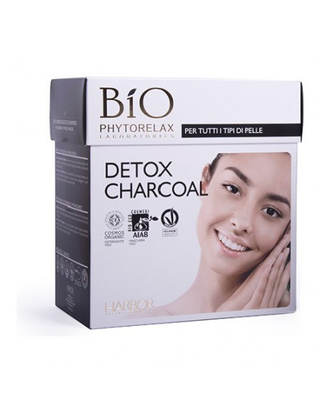 Trattamento viso Harbor Cofanetto Detox Charcoal 200 ml + 75 ml