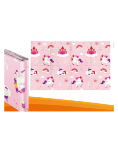 Tappeto gioco Mandelli 705000246 MADMAT Pieghevole Unicorno Rosa