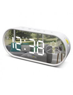 Sveglia Explore Scientific RDC2002WWHT Multifunzione con Meteo Bianco