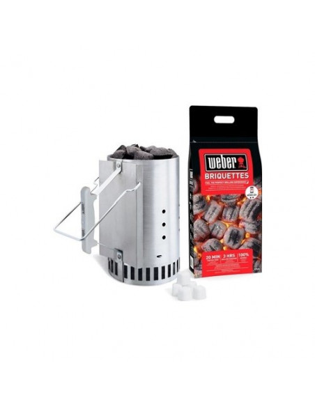 Accenditore barbecue Weber 17631 Rapid Fire Alluminio Alluminio