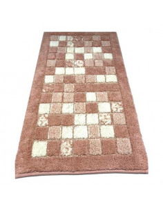 Tappeto bagno Quarzo Bianco 13647 MOSAICO Rosa