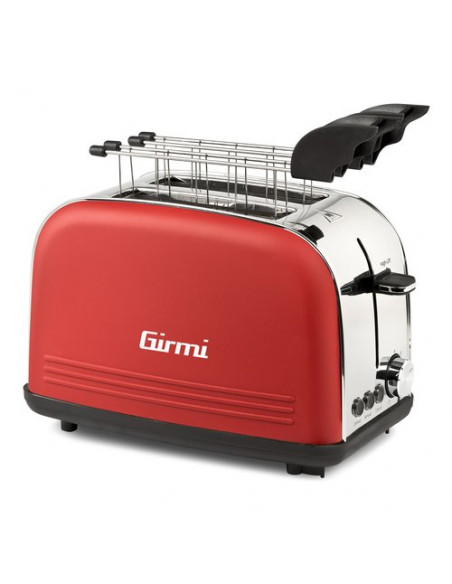 Tostapane Girmi TP5702 Toaster Red e Silver