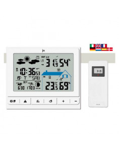 Stazione barometrica Lowell JD9535 JUSTAMINUTE Radiocontrollata Bianco