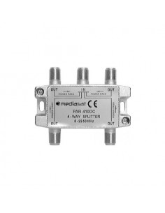 Splitter antenna Mediasat PAR 410 DC Partitore Passivo con 4 Uscite Si