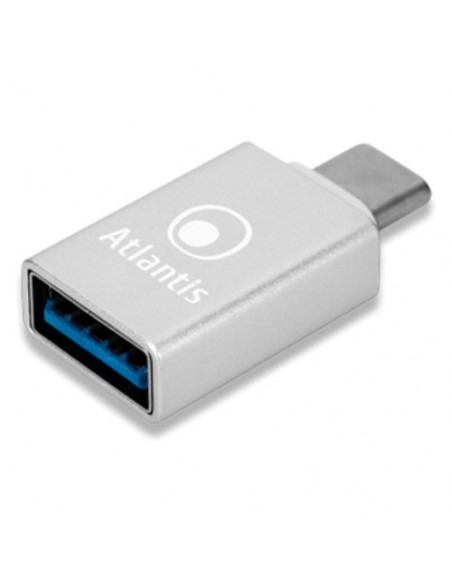 ADATTATORE ATLANTIS USB-C TO USB A 3.0, M/F, GRIGIO, A04-TC_UB3-02