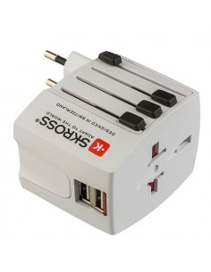 Adattatore da viaggio Poly Pool PP2209 Bianco Bianco