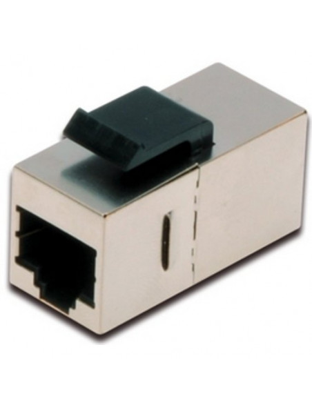 ADATTATORE DIGITUS KEYSTORE JACK SCHERMATO X COLLEGARE 2 CAVI RETE CAT.5E 2connett 8POLI RJ45 CON GANCI PER PANNELLI/PRESE MURO