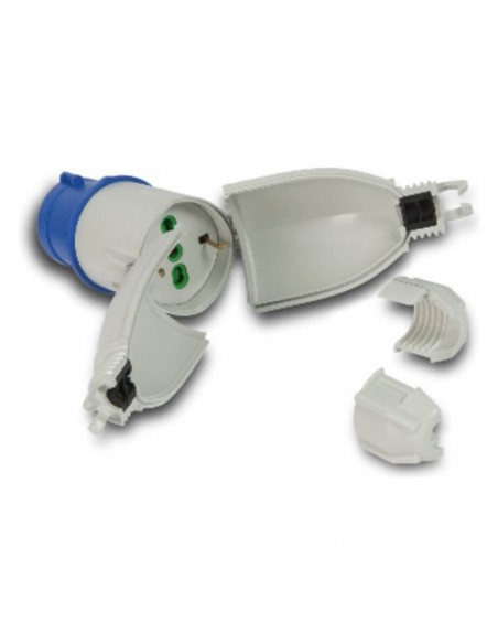 Adattatore elettrico Fanton 73020 Convertspina Grigio e Blu Grigio e B