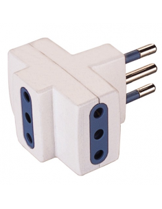 Adattatore elettrico Poly Pool PP0447 Bianco Bianco