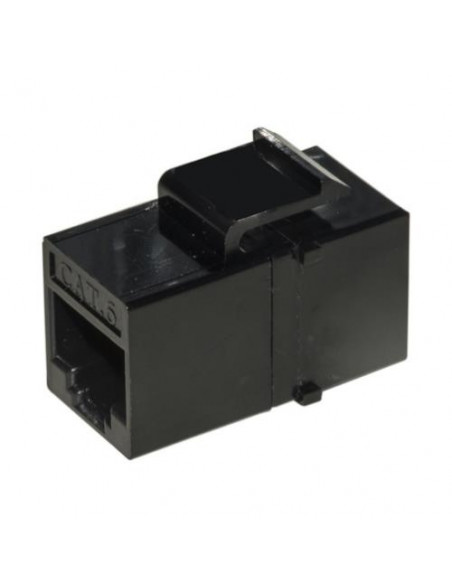ADATTATORE PASSANTE 2X8 POLI RJ45 UTP NON SCHERMATO CAT.6 CON GANCI PER PANNELLI