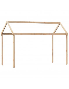 Tetto per Letto Bambini 217x95,5x159 cm Legno Massello di Pino 2
