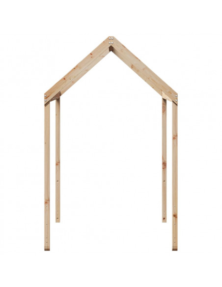 Tetto per Letto Bambini 217x95,5x159 cm Legno Massello di Pino