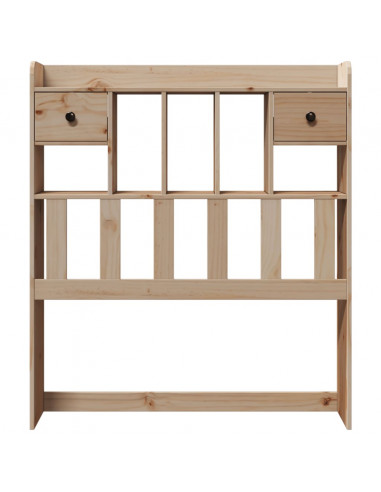 Testiera con Ripiani 90 cm in Legno Massello di Pino