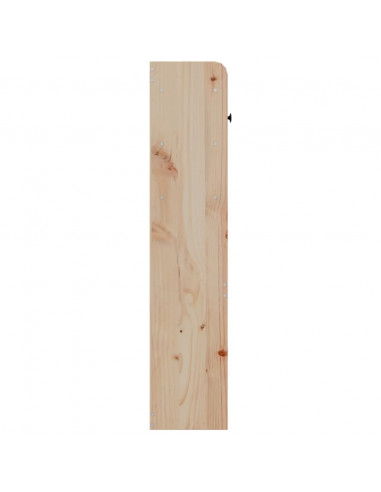 Testiera con Ripiani 90 cm in Legno Massello di Pino