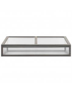 Aiuola Rialzata con Copertura Serra 110x54x120cm Abete Massello