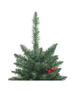Alberi di Natale Artificiali 2 pz con 100 LED Verde 120 cm