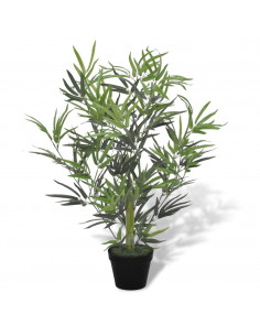 Albero Bambù Artificiale con Vaso 80 cm