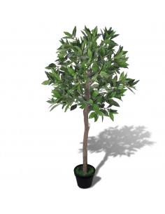 Albero di Alloro Artificiale con Vaso 120 cm