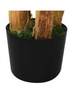 Albero di Banane Artificiale con Vaso 300 cm Verde