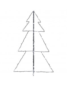Albero di Natale a Cono 160 LED per Interni Esterni 78x120 cm