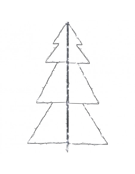 Albero di Natale a Cono 160 LED per Interni Esterni 78x120 cm