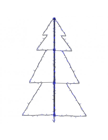 Albero di Natale a Cono 160 LED per Interni Esterni 78x120 cm