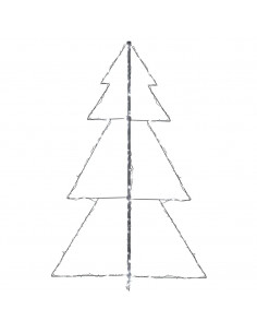 Albero di Natale a Cono 200 LED per Interni Esterni 98x150 cm