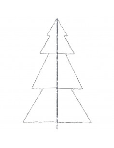 Albero di Natale a Cono 240 LED per Interni Esterni 118x180 cm