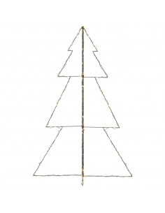 Albero di Natale a Cono 240 LED per Interni Esterni 118x180 cm