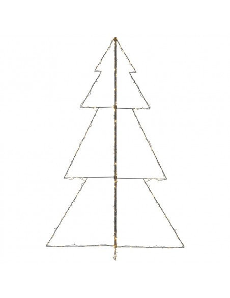 Albero di Natale a Cono 240 LED per Interni Esterni 118x180 cm