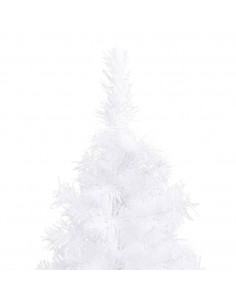 Albero di Natale Artificiale ad Angolo Bianco 180 cm PVC