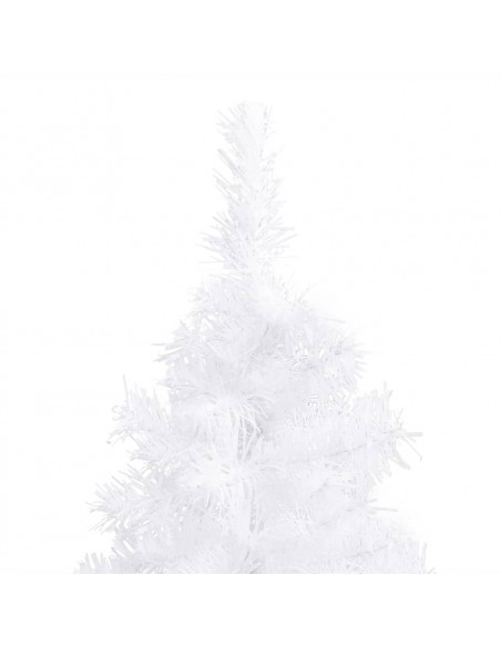 Albero di Natale Artificiale ad Angolo Bianco 180 cm PVC