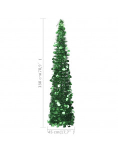 Albero di Natale Artificiale Apribile Verde 180 cm PET
