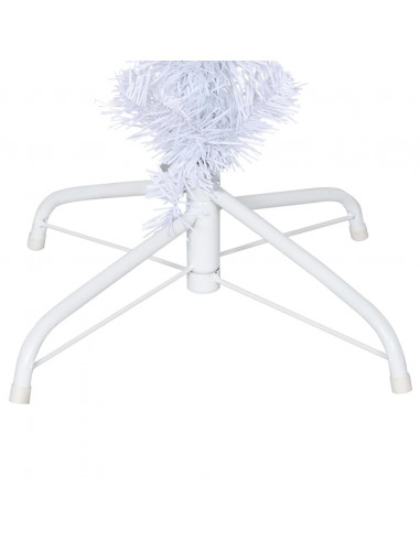 Albero di Natale Artificiale Capovolto con Base Bianco 120 cm